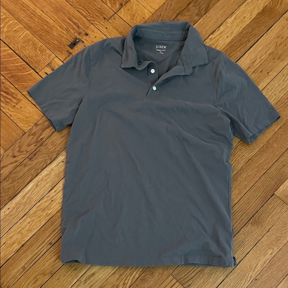 J. Crew Men's Gray Polo Shirt Size M